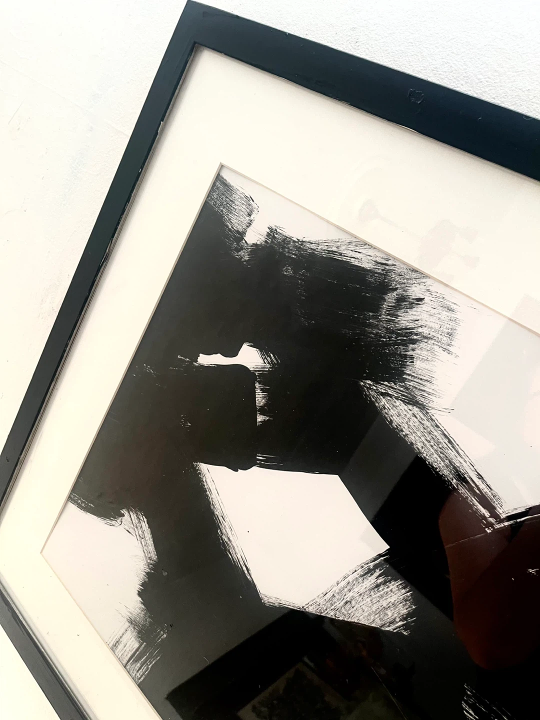 Black and White Abstract Framed Art - photo 3