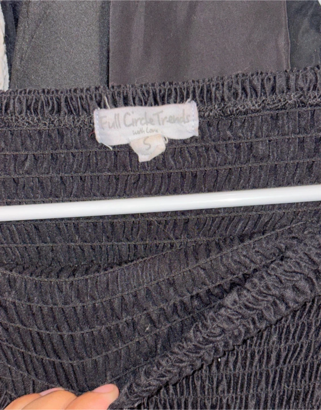 Full Circle Trends Black Smocked Jumpsuit - photo 3
