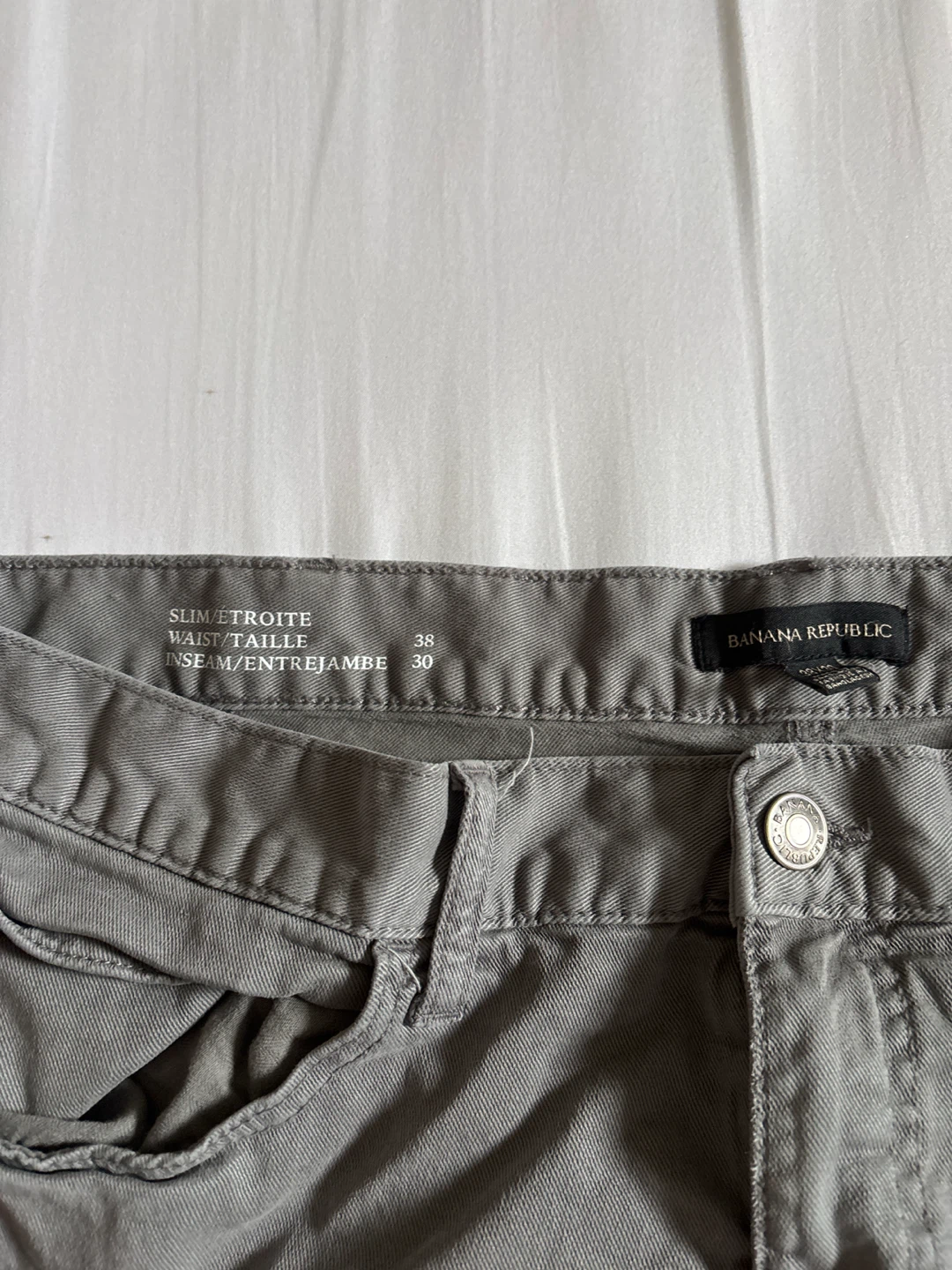 Banana Republic Slim Fit Pants Grey - photo 2