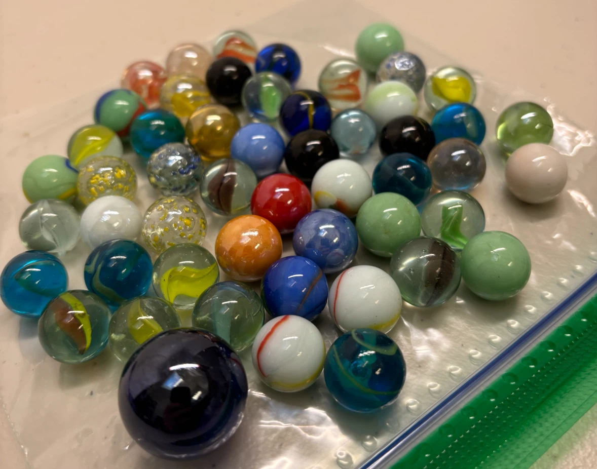 Vintage 90’s Assorted Glass Marbles Collection
