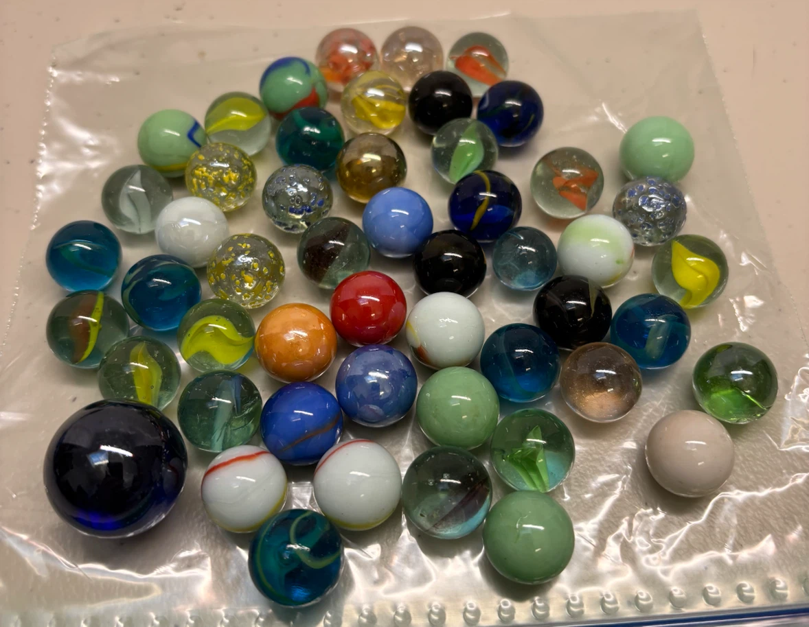 Vintage 90’s Assorted Glass Marbles Collection - photo 2