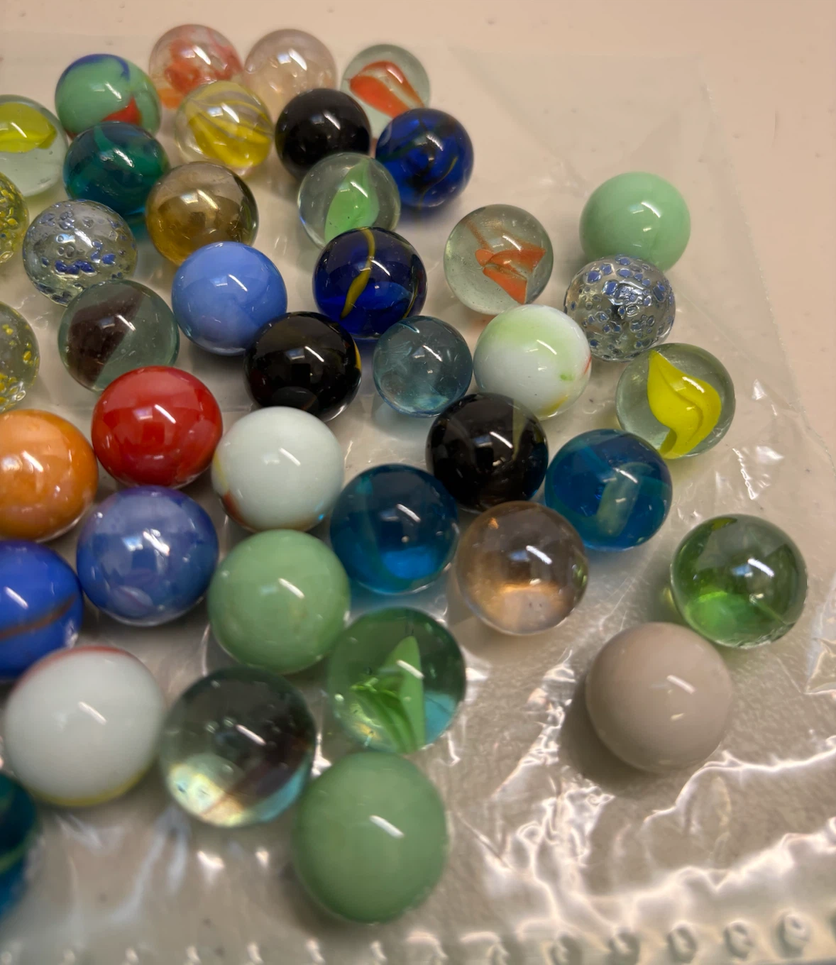 Vintage 90’s Assorted Glass Marbles Collection - photo 3
