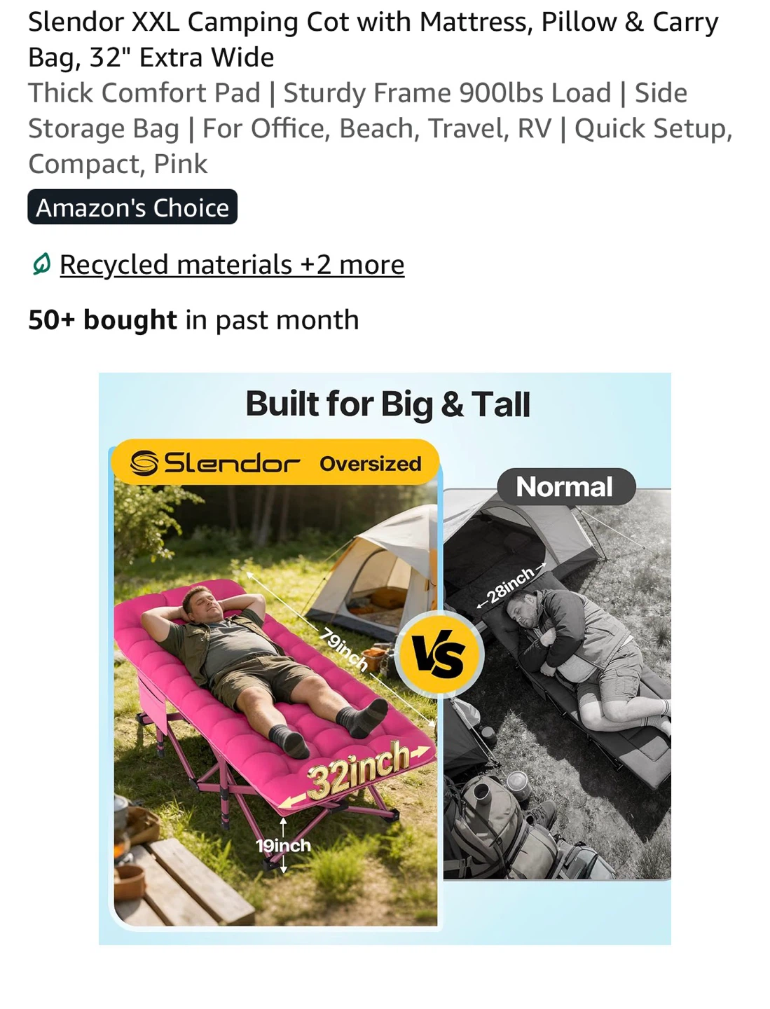 Camping Cot - brand new and still in box! - photo 3