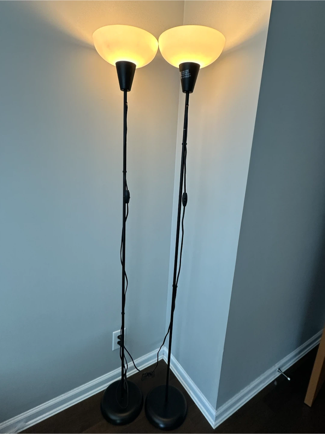 Two IKEA TAGARP Floor Uplights - photo 2
