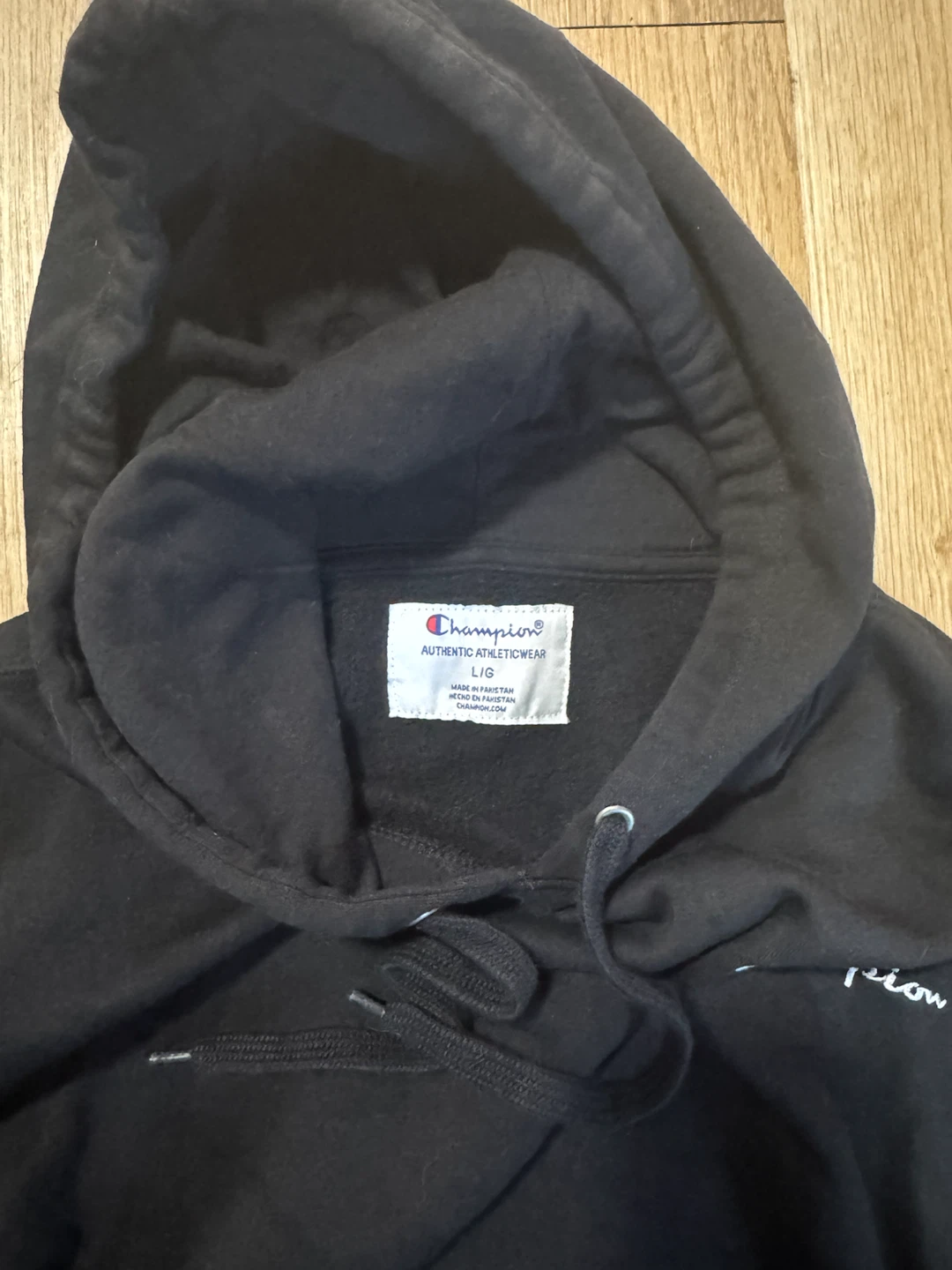 Champion Black Hoodie - photo 3