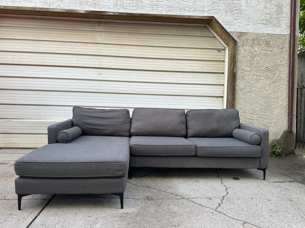 Royal Furniture Dark Grey Sectional with Chaise – Calgary Made - photo 5