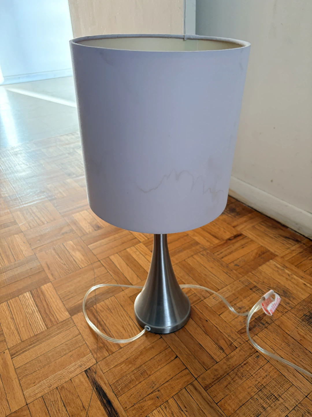 Brushed Metal Table Lamp