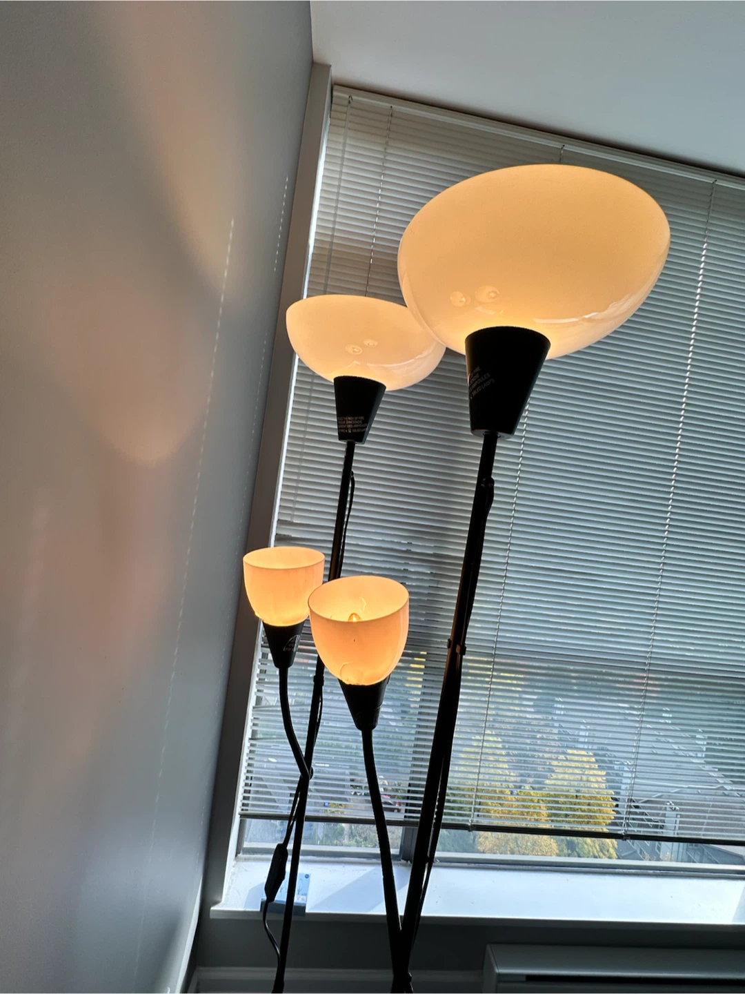 Black Multi-Head Floor Lamp