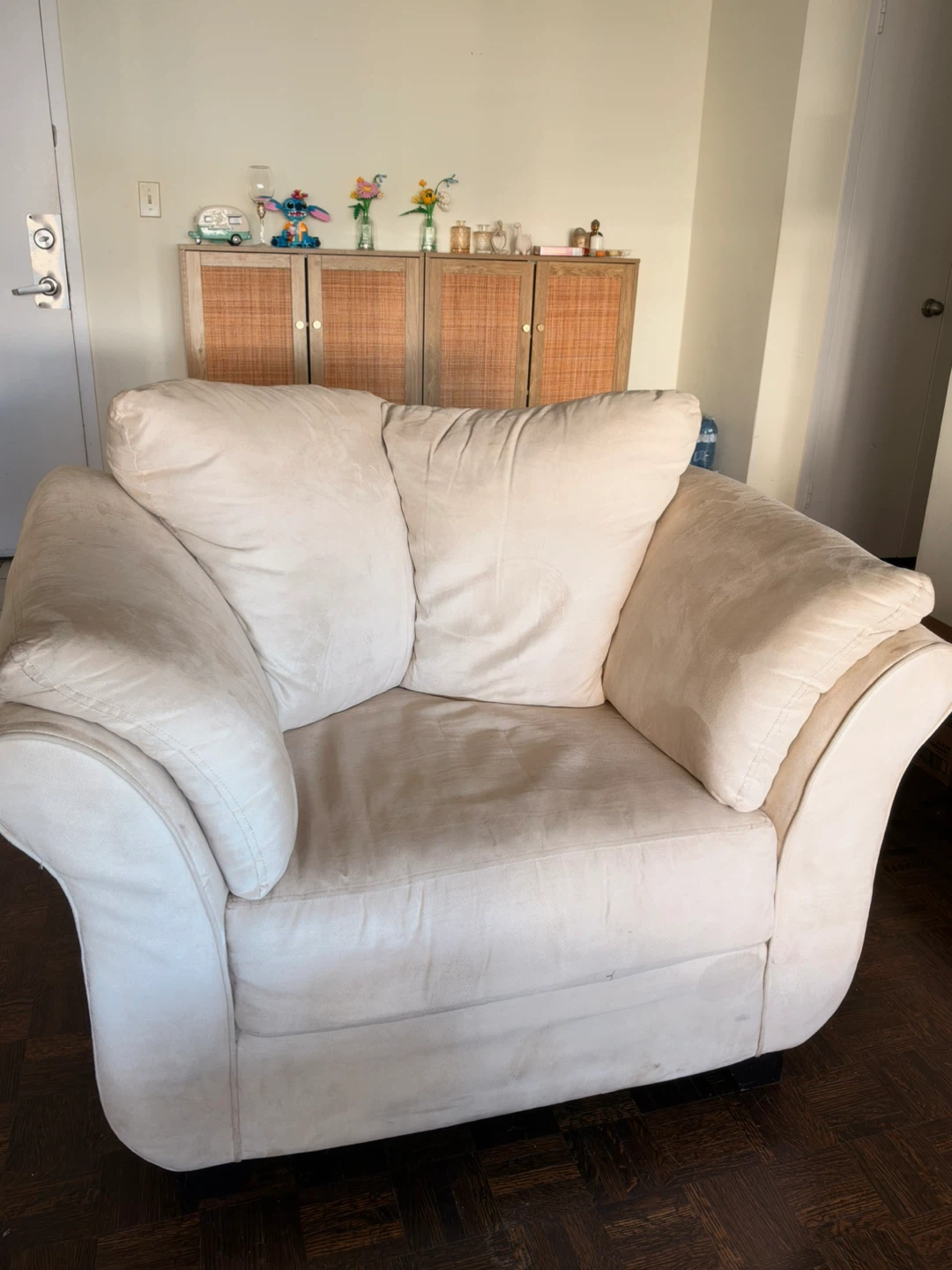Leon’s Cream Oversized Plush Armchair