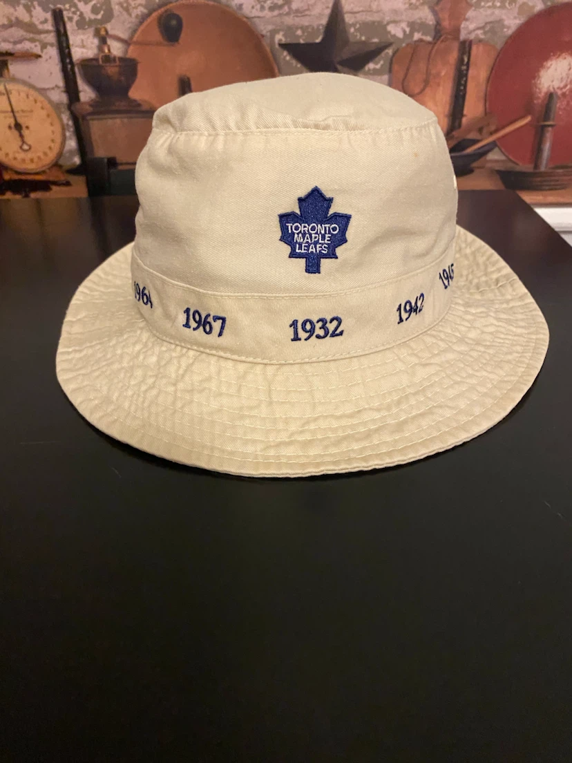 Vintage Toronto Maple Leafs Bucket Hat with Stanley Cup Wins!