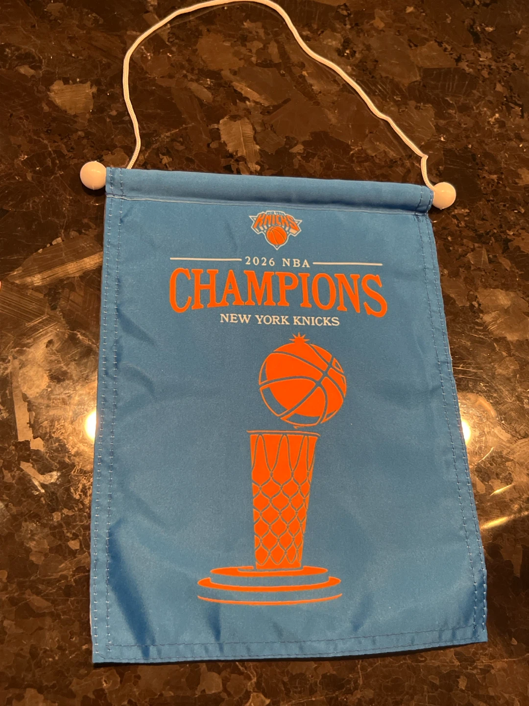 NY Knicks 2025-26 World Champions SGA Mini Banner - photo 2