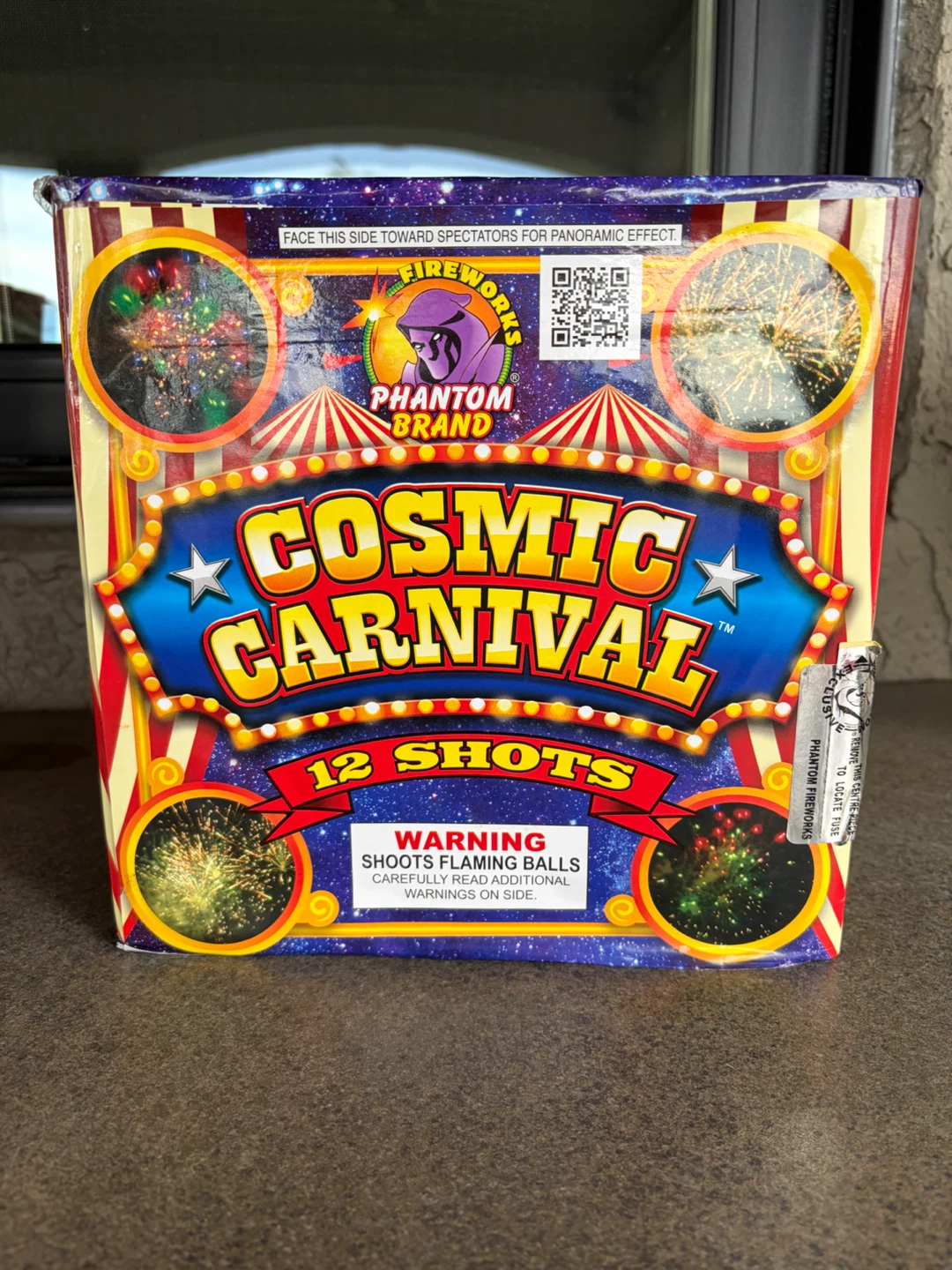 Phantom Brand Cosmic Carnival 12 Shot Fireworks