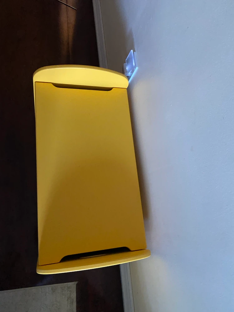 Yellow wooden toy chest / bench - photo 2