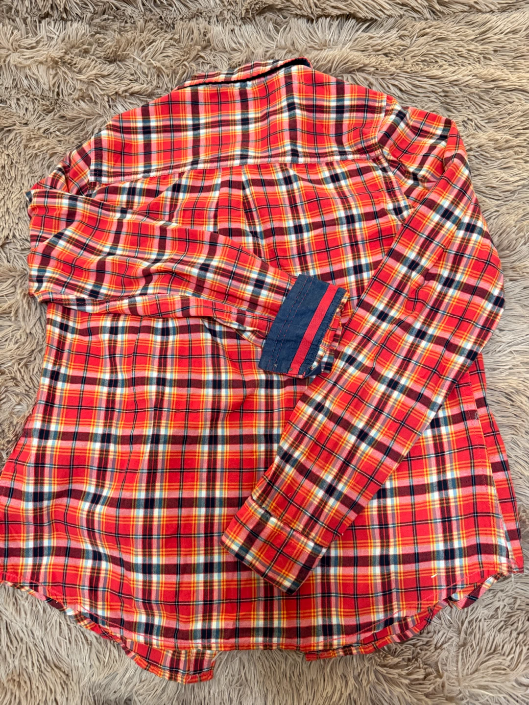 Plaid Button-Up Shirt S - photo 2