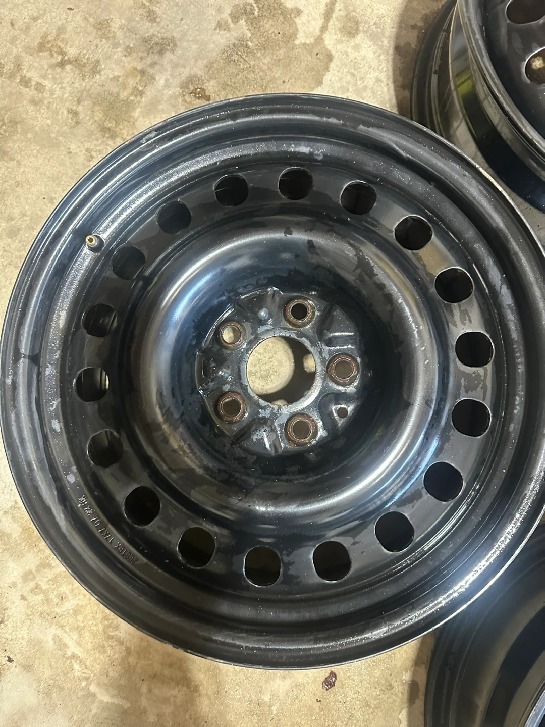 Set of 4 Steel Wheels 17 inch Bolt pattern 5 x 114.3 - photo 2