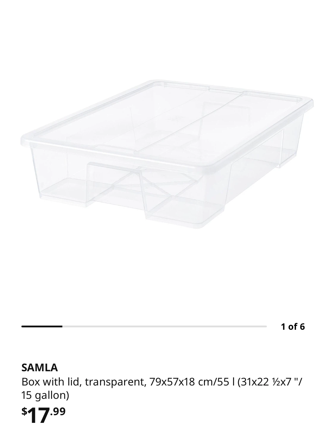 IKEA SAMLA Box with Lid - photo 3