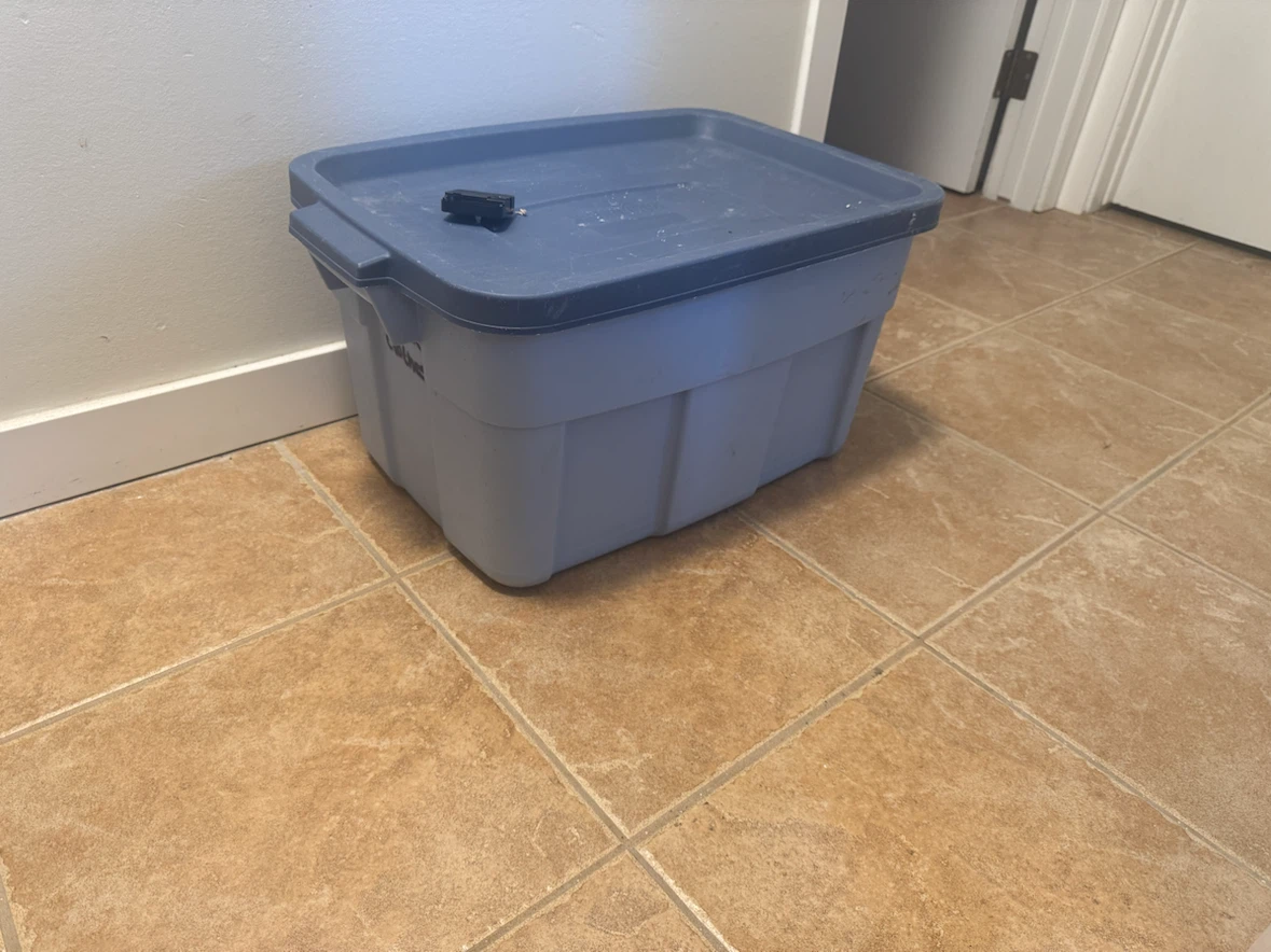 Free Plastic Storage Bin