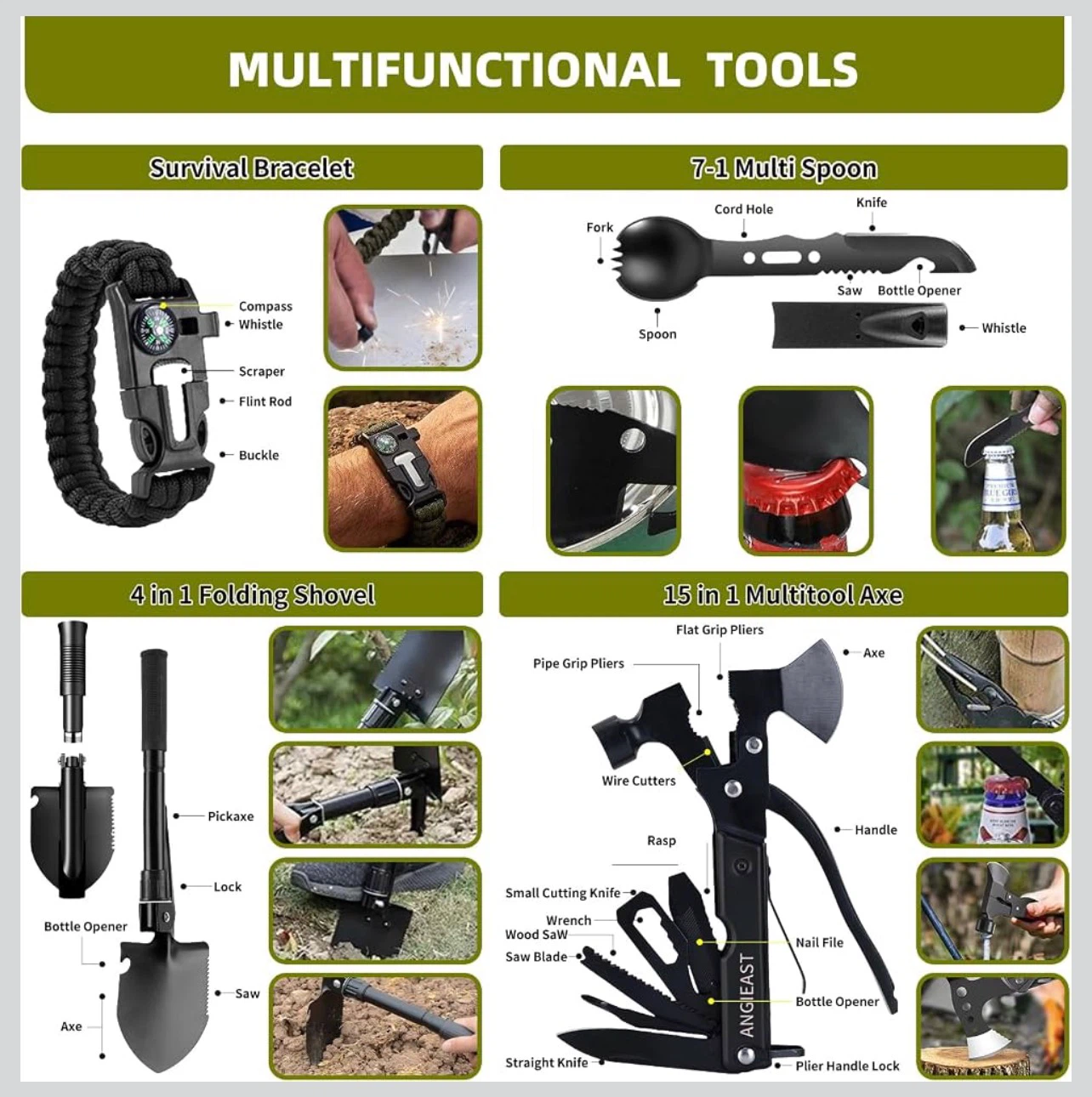 Comprehensive Emergency Survival Kit with Tactical Bag - photo 3