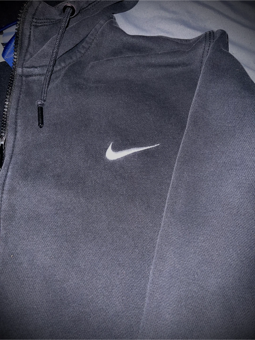 Nike Zip Up Hoodie Size L Black Full Zip Sweatshirt - photo 2