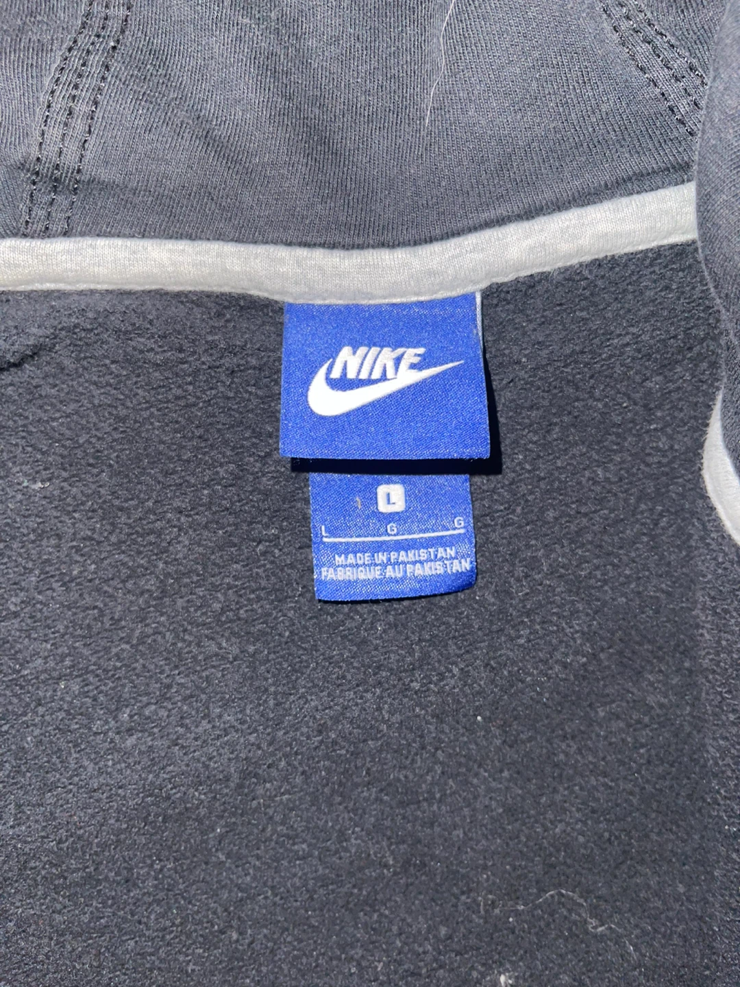 Nike Zip Up Hoodie Size L Black Full Zip Sweatshirt - photo 4
