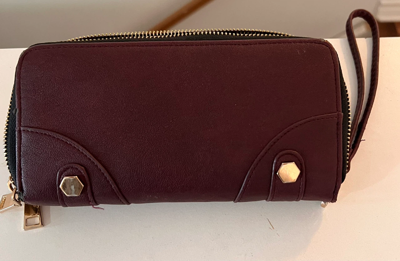 Burgundy Wristlet Wallet