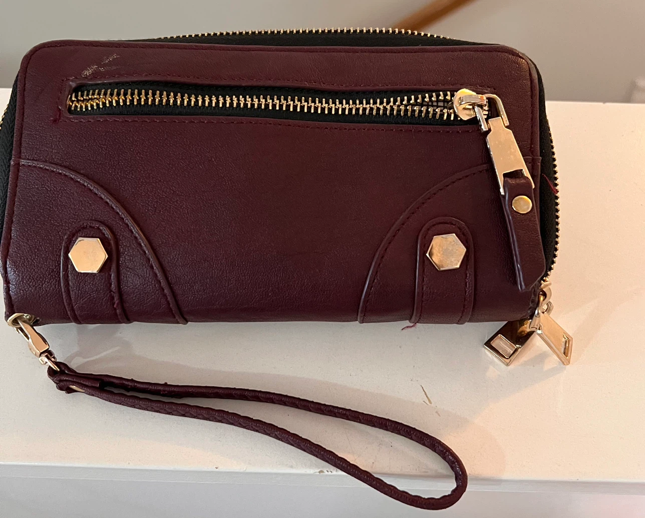 Burgundy Wristlet Wallet - photo 2