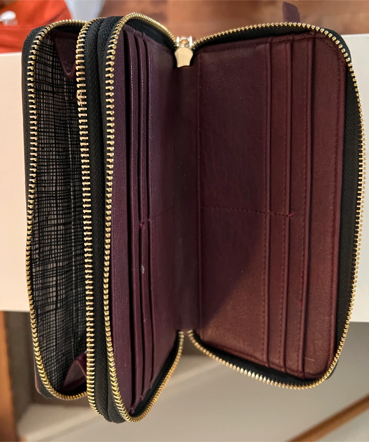 Burgundy Wristlet Wallet - photo 3
