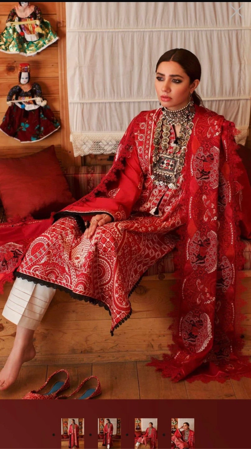 Mahira Khan inso 3pc Pakistani Shalwar kameez