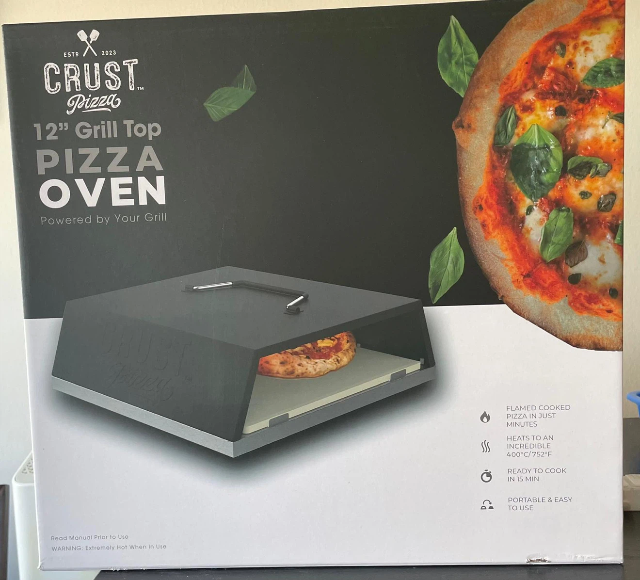 12" Grill Top Pizza Oven (Brand New-Unopened)