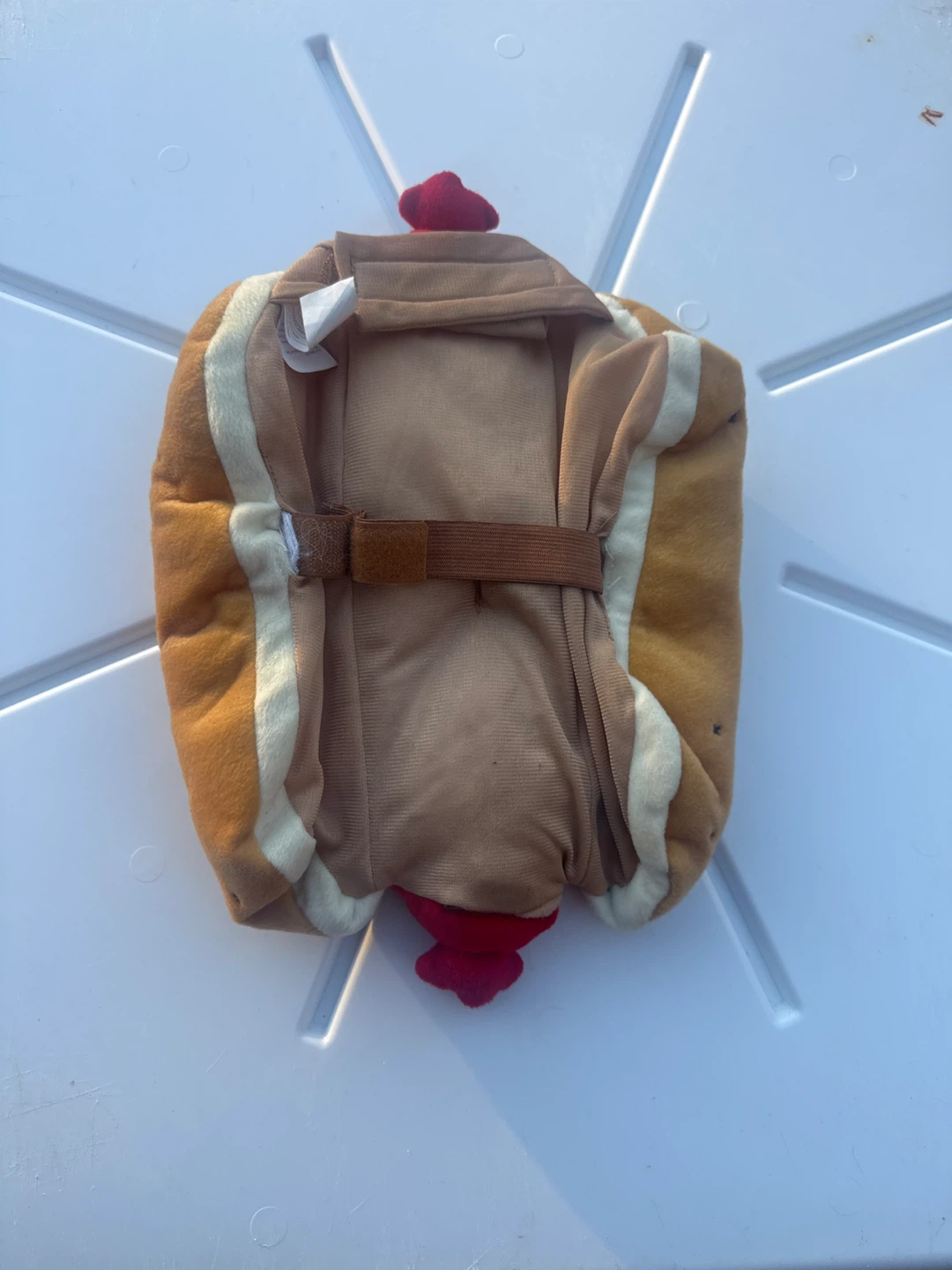 Plush hot dog backpack costume - photo 2