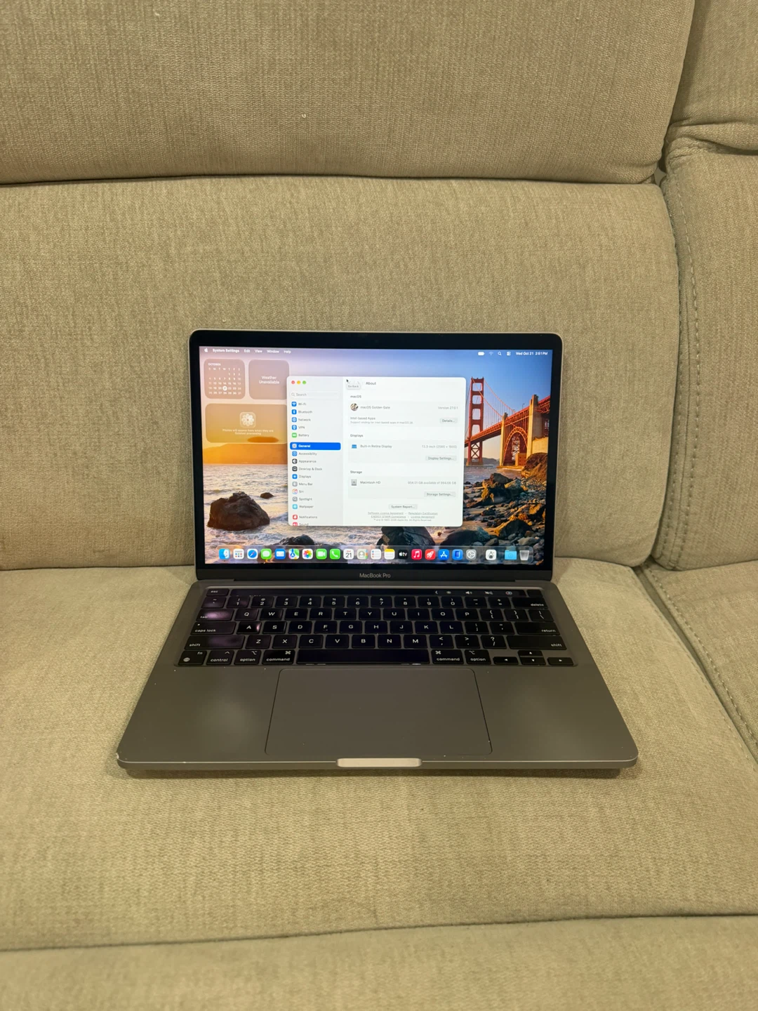 MacBook Pro 13” 2020 M1 16gb ram 1Tb