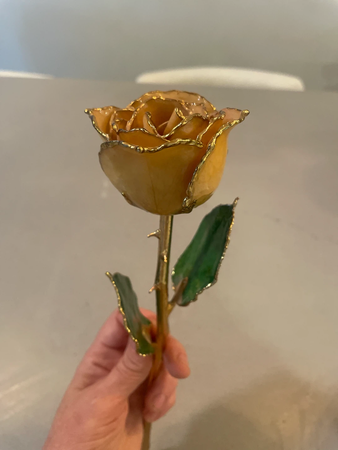 Gold dipped rose - photo 2