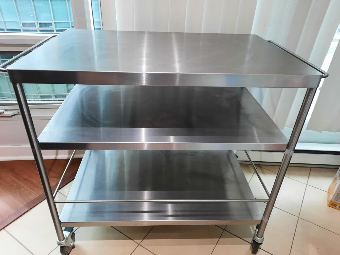 Stainless Steel Rolling Utility Cart