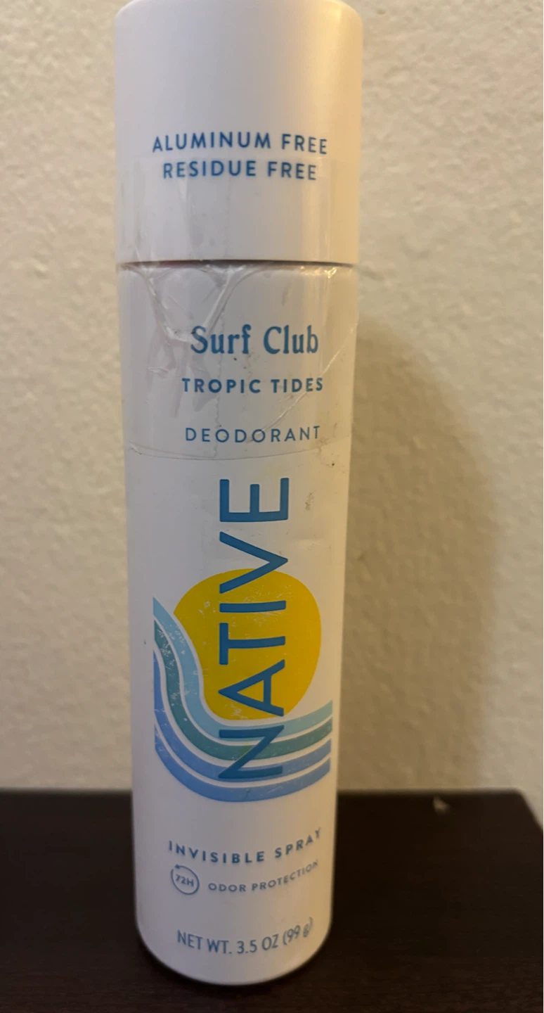NEW-Native Surf Club Tropic Tides Invisible Deodorant Spray