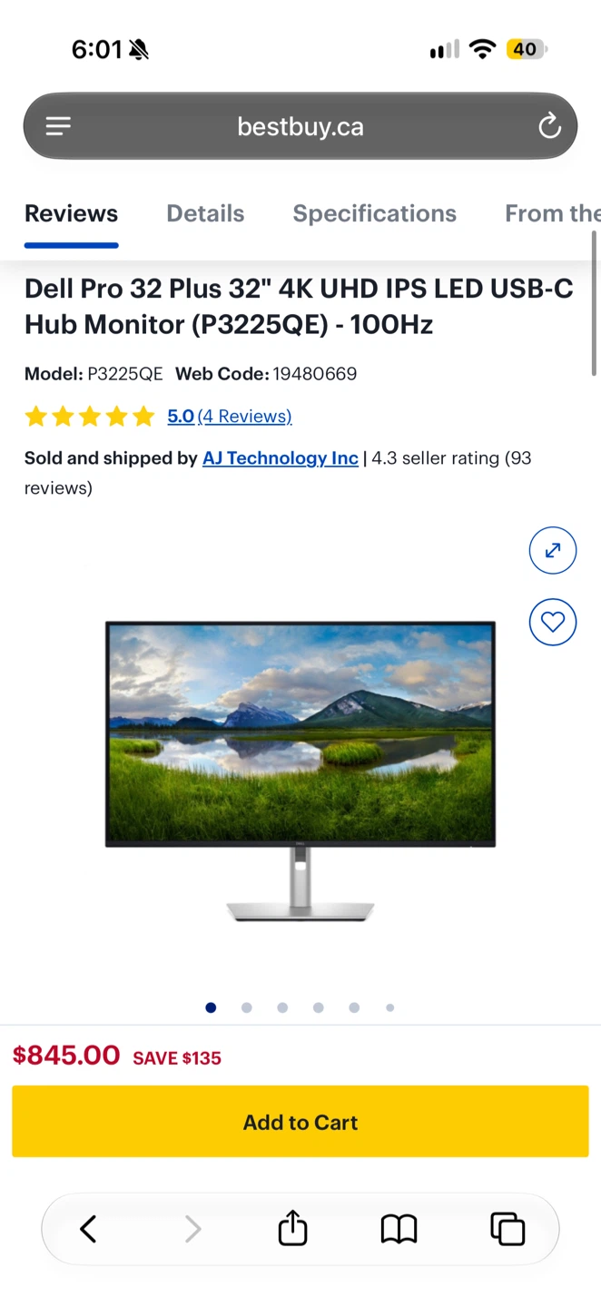 NEW Dell Pro 32 4K UHD USB-C Hub Monitor (P3225QE)