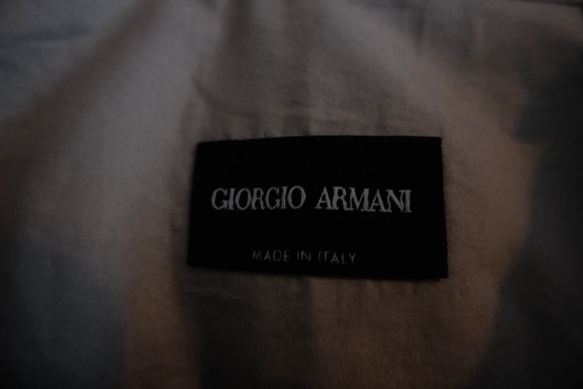 Giorgio Armani ASV cotton and silk V-neck shirt Medium - photo 2