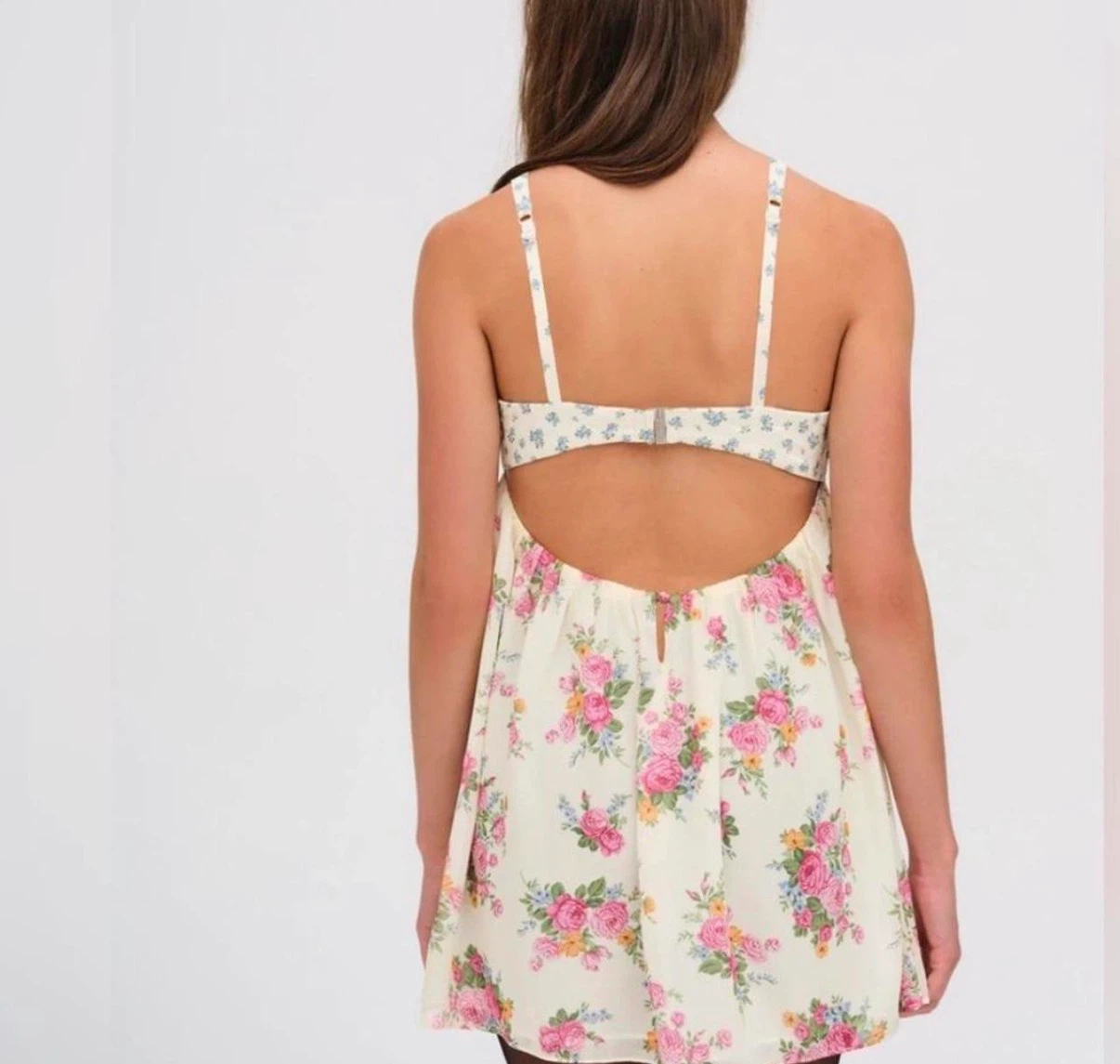 FOR LOVE AND LEMONS floral mini dress babydoll - photo 2