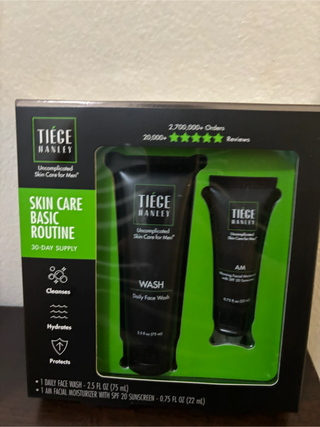NEW-FOR MEN-Tiege Hanley Skin Care Basic Routine Set