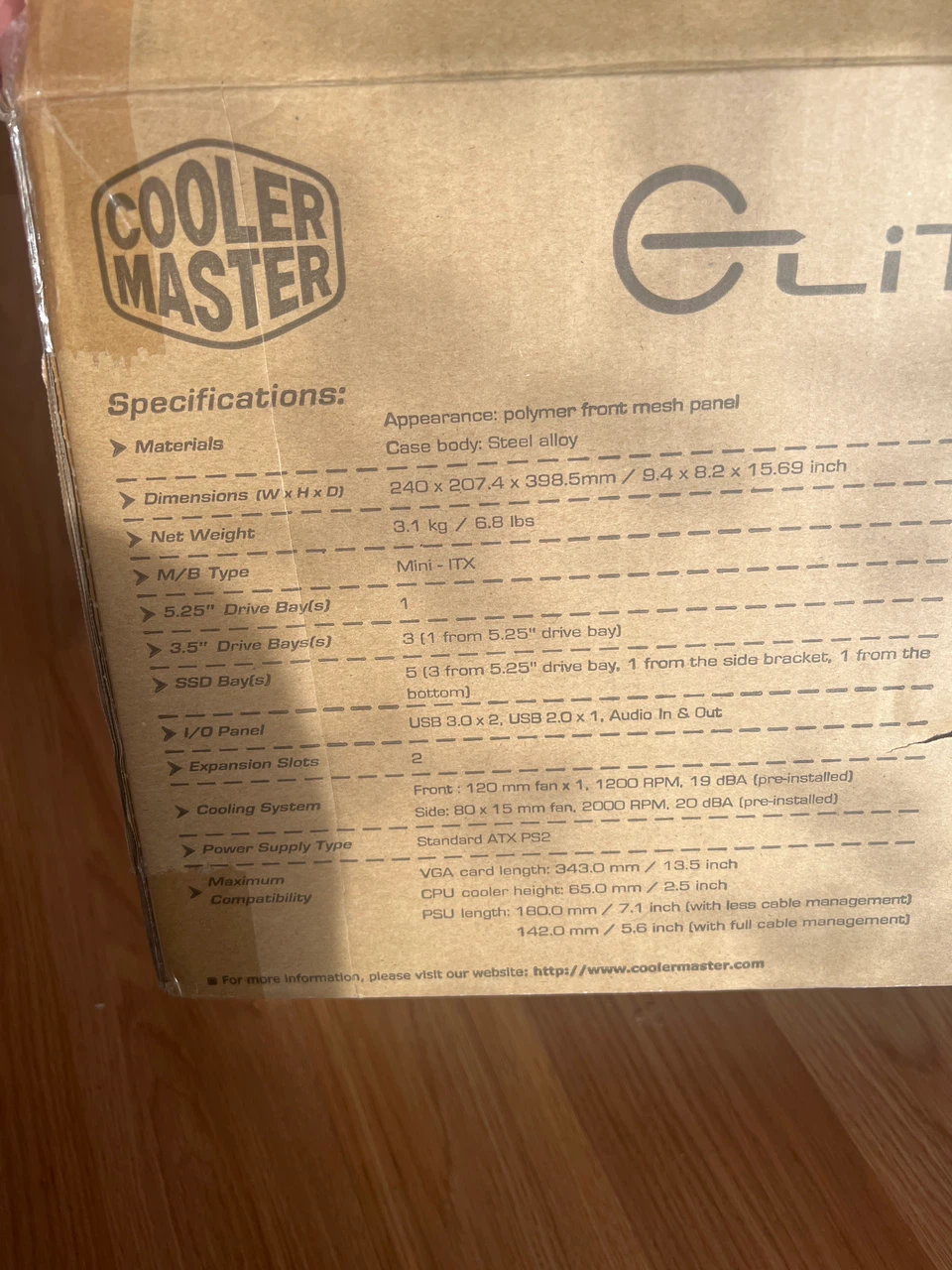 Cooler Master Elite 130 Mini-ITX Computer Case NIB - photo 4