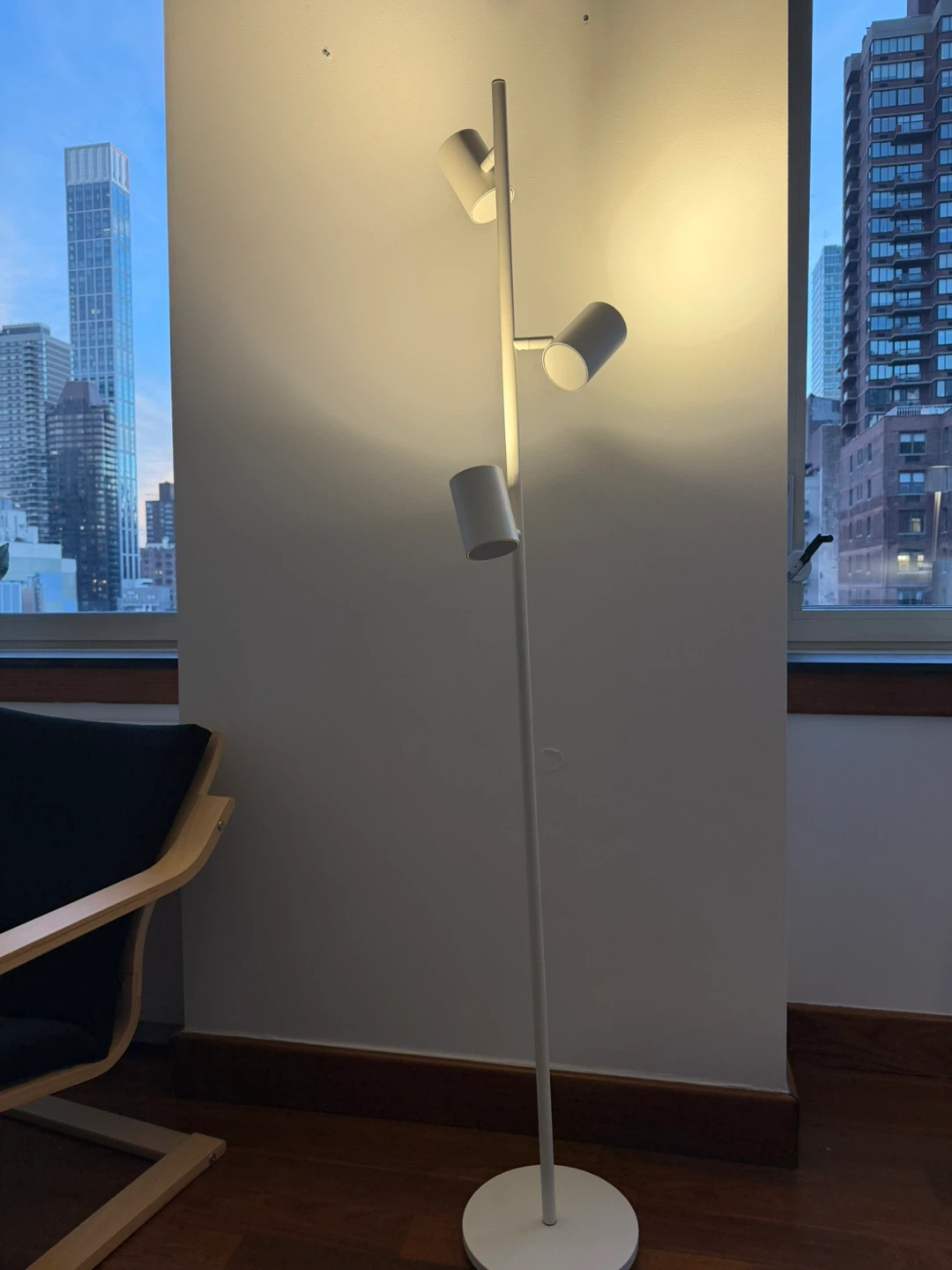 ILEA NYMANE White 3-Light Floor Lamp - photo 2