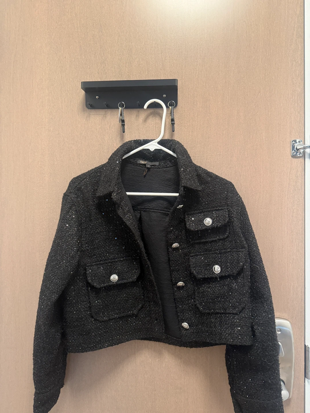 Maje Black Tweed Jacket