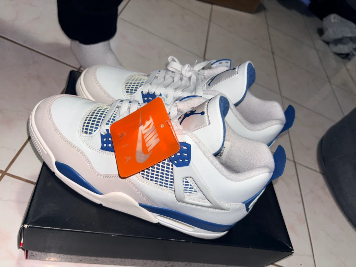 Air Jordan 4 Retro Military Blue Men's Size 10