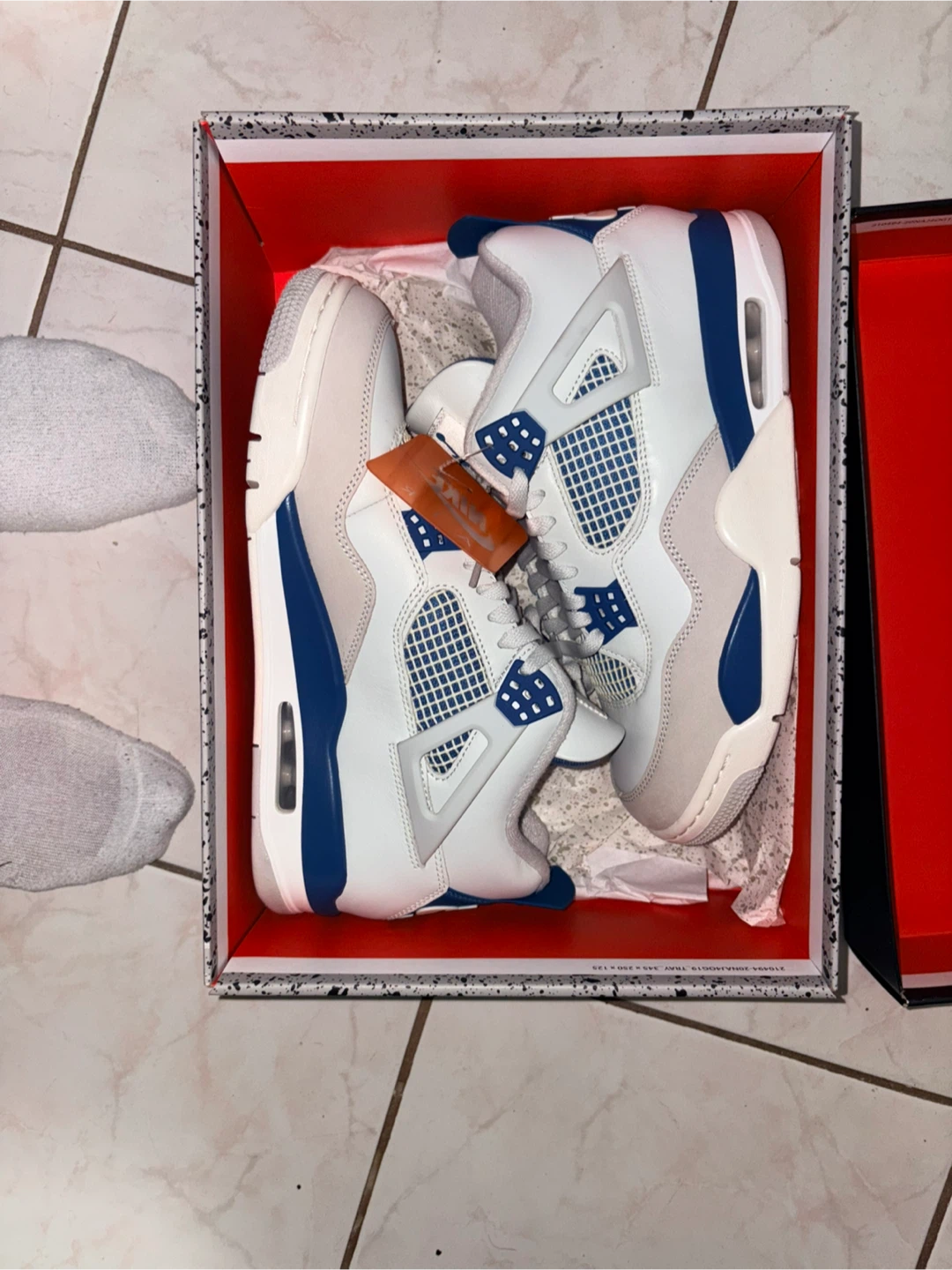 Air Jordan 4 Retro Military Blue Men's Size 10 - photo 5