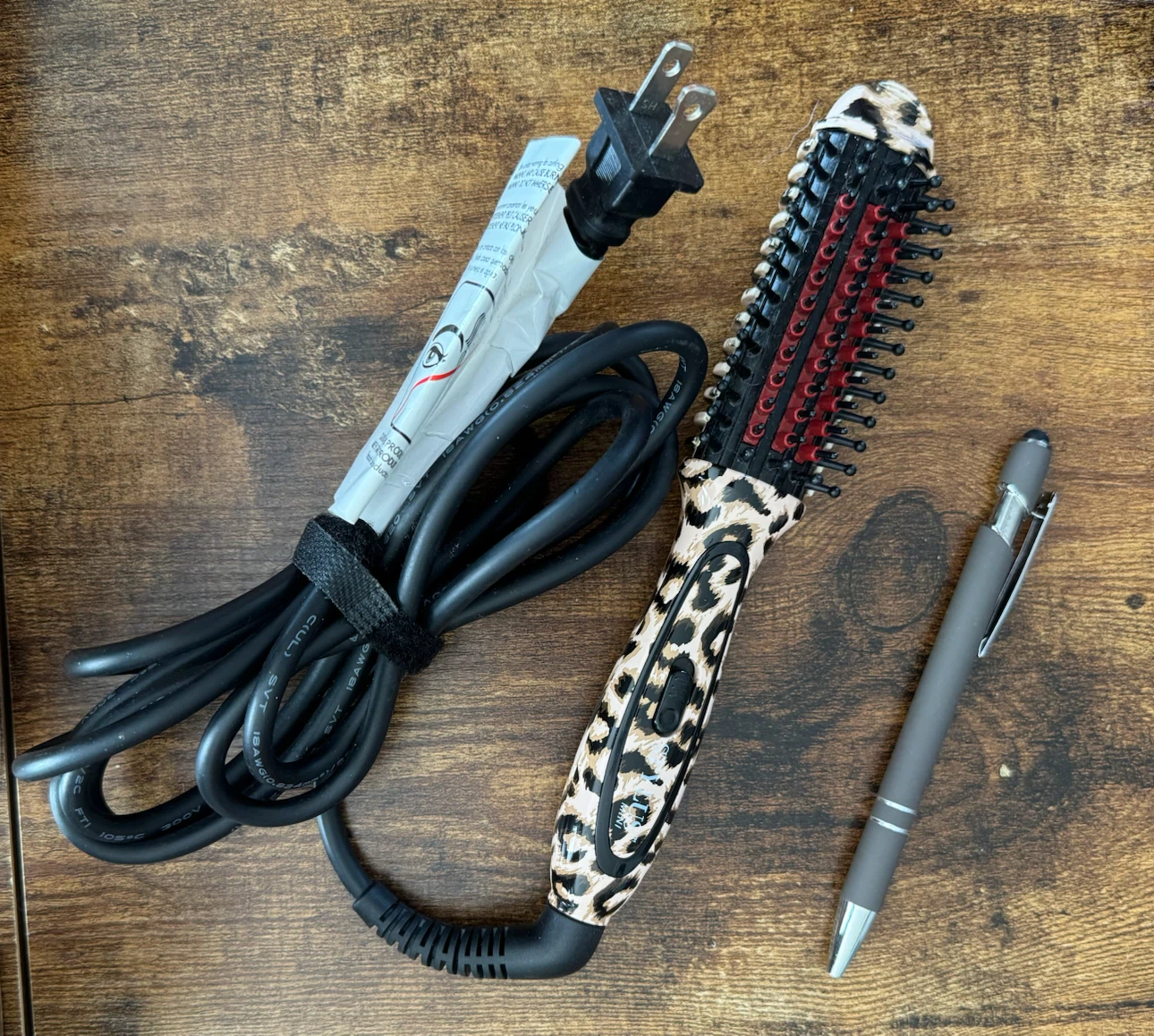 Mini Leopard Print Hair Styler