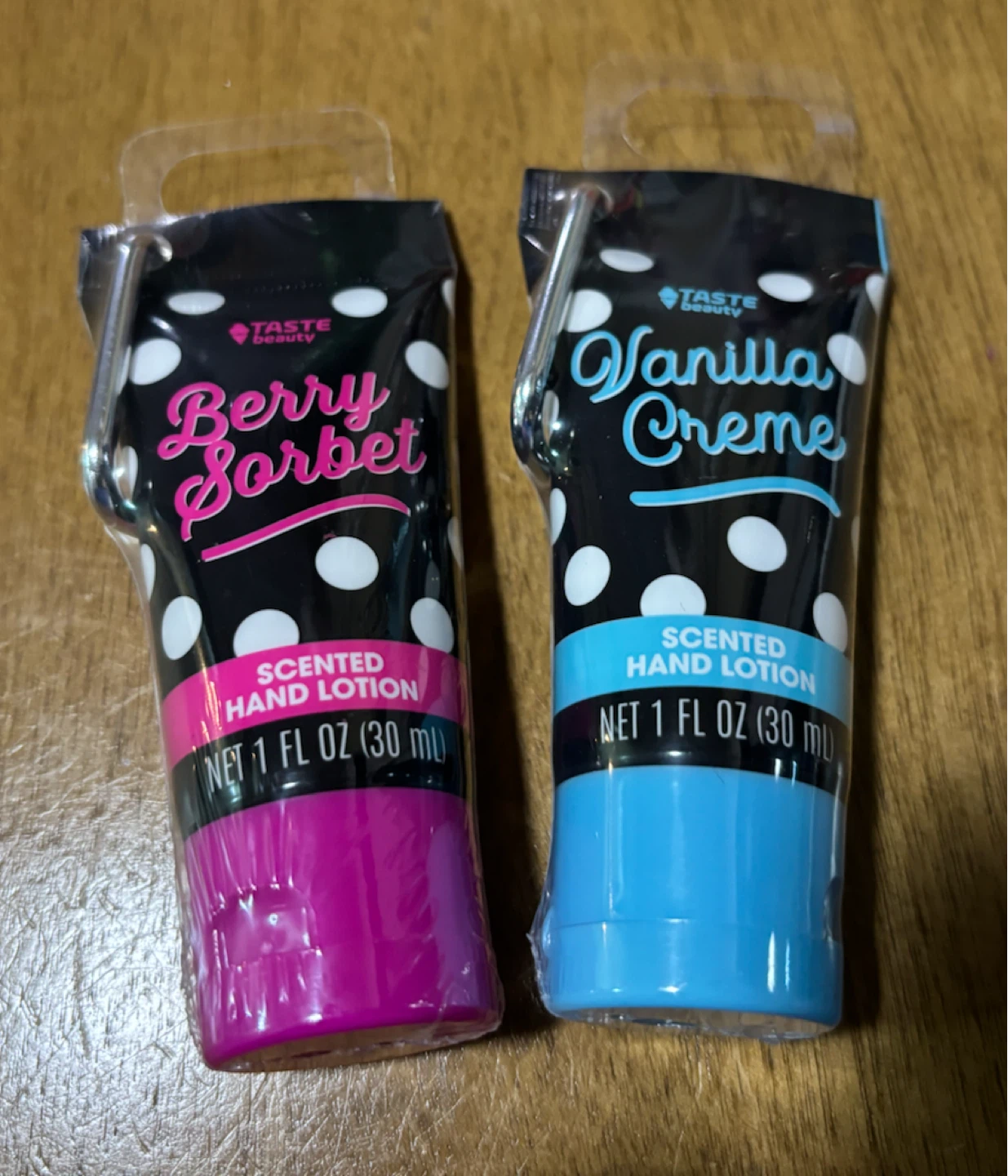 NEW-Taste Beauty Berry Sorbet and Vanilla Creme Hand Lotions
