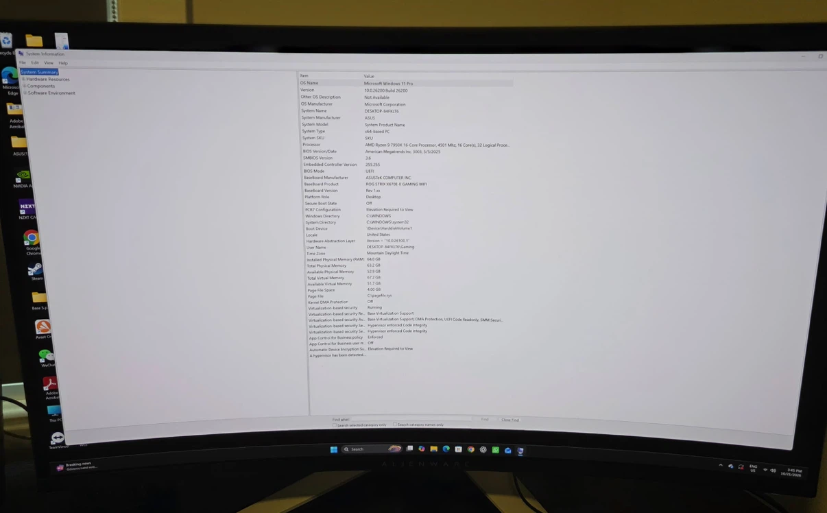 RTX 5090 32GB Gaming PC + Alienware 32” 4K 240Hz OLED Monitor - photo 5