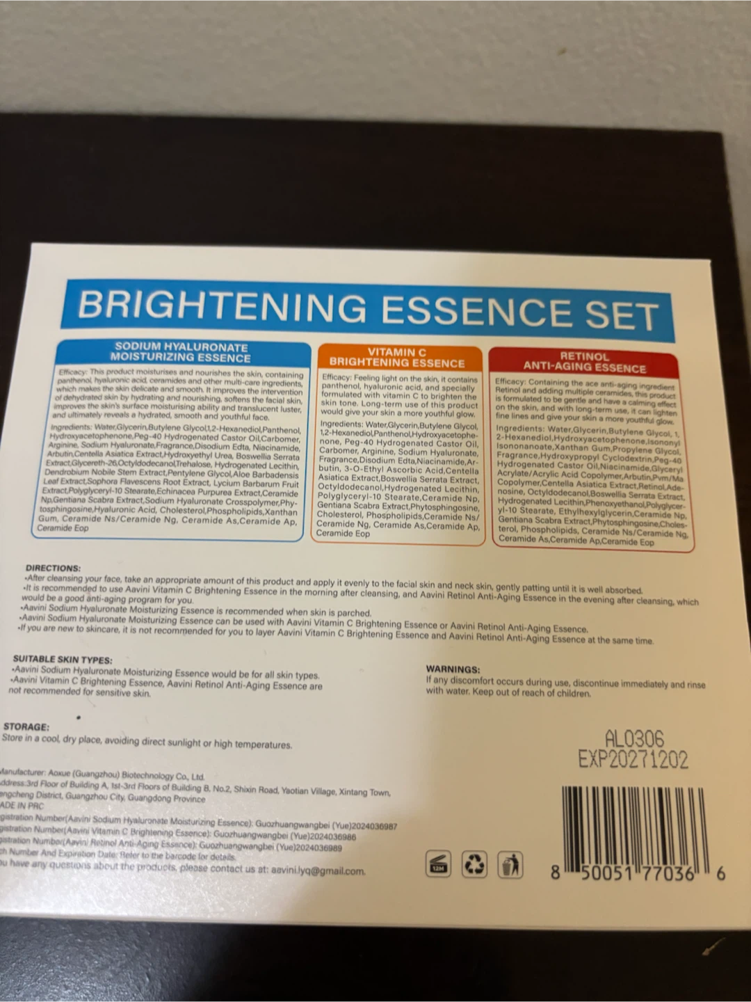 NEW-CLEARANCE-Aavini Brightening Essence Set - photo 2