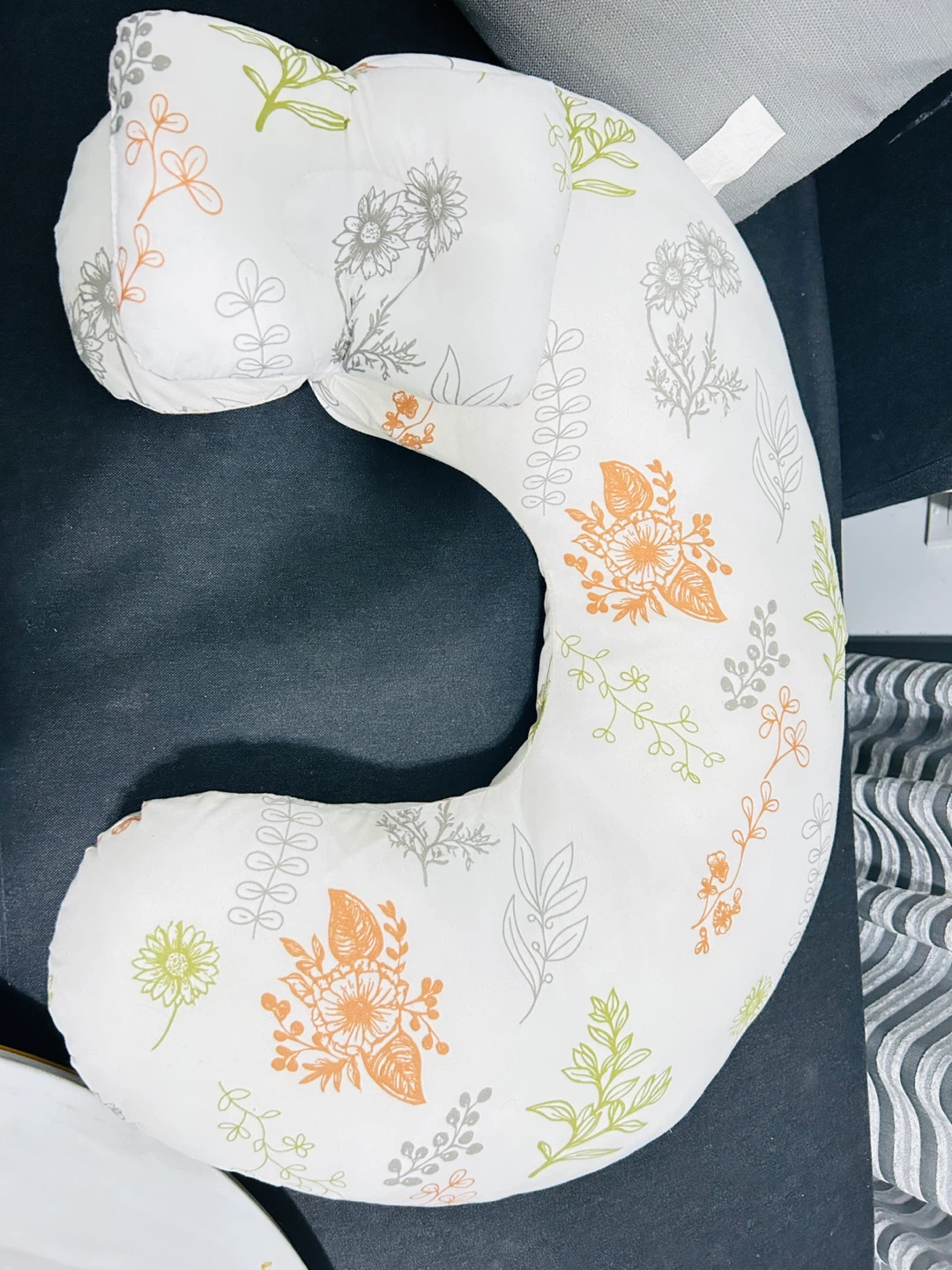 Floral Nursing Pillow with Small Pillow