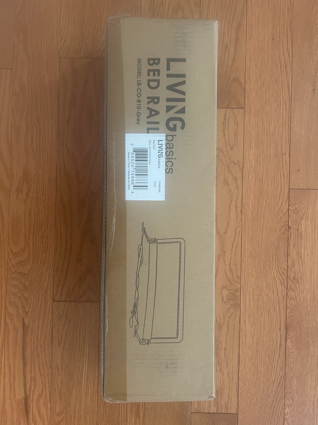 Living Basics Bed Rail Grey