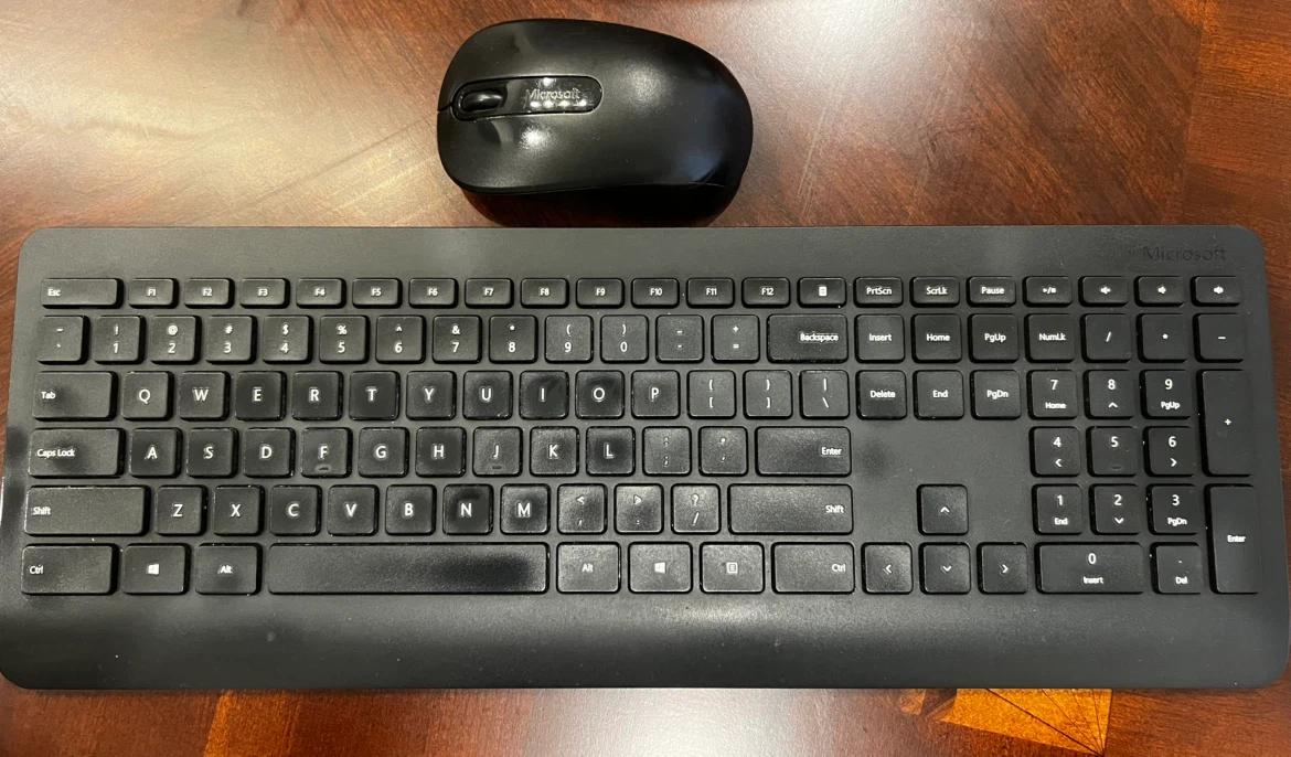 Microsoft Keyboard and Mouse- No USB blue tooth